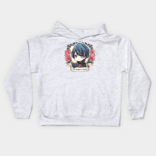 Professor Byleth (M) of Garreg Mach! Kids Hoodie by candypiggy